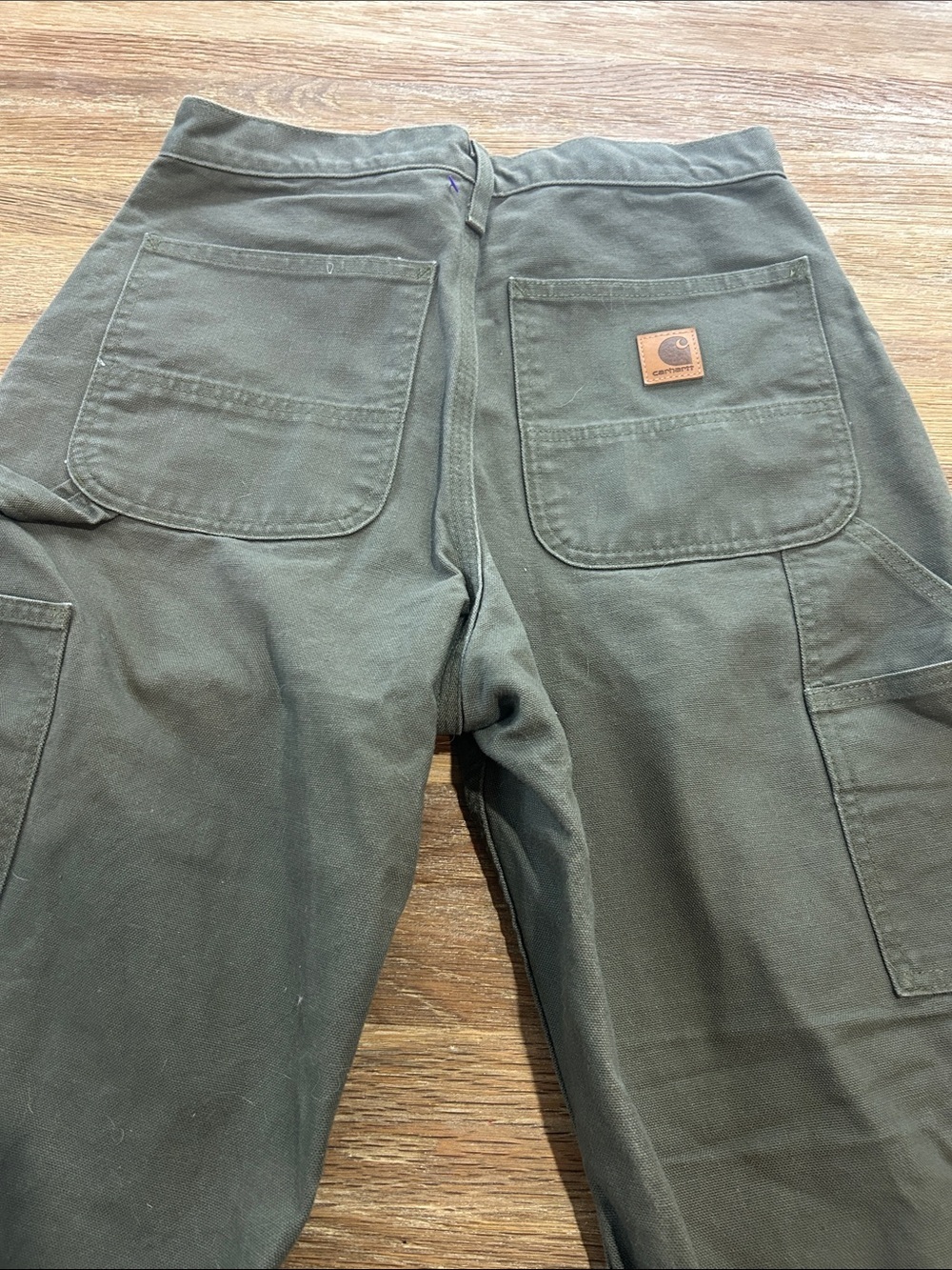 Carhartt Men's Olive Canvas carpenter Work size 31 - Picture 7 of 10